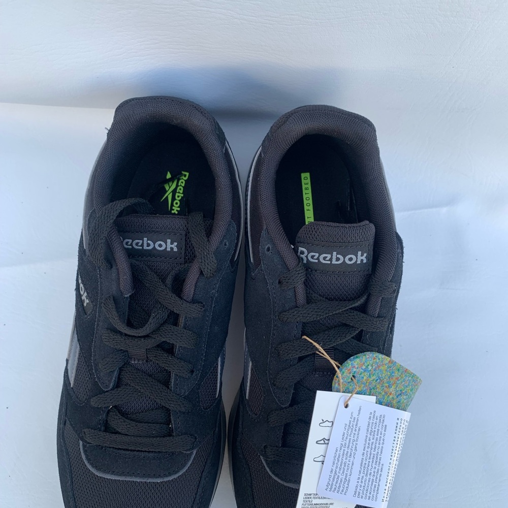 New Reebok Unisex GL 1000 Comfort Footbed size 8 Men / Women 9 Black/Grey - Picture 7 of 16